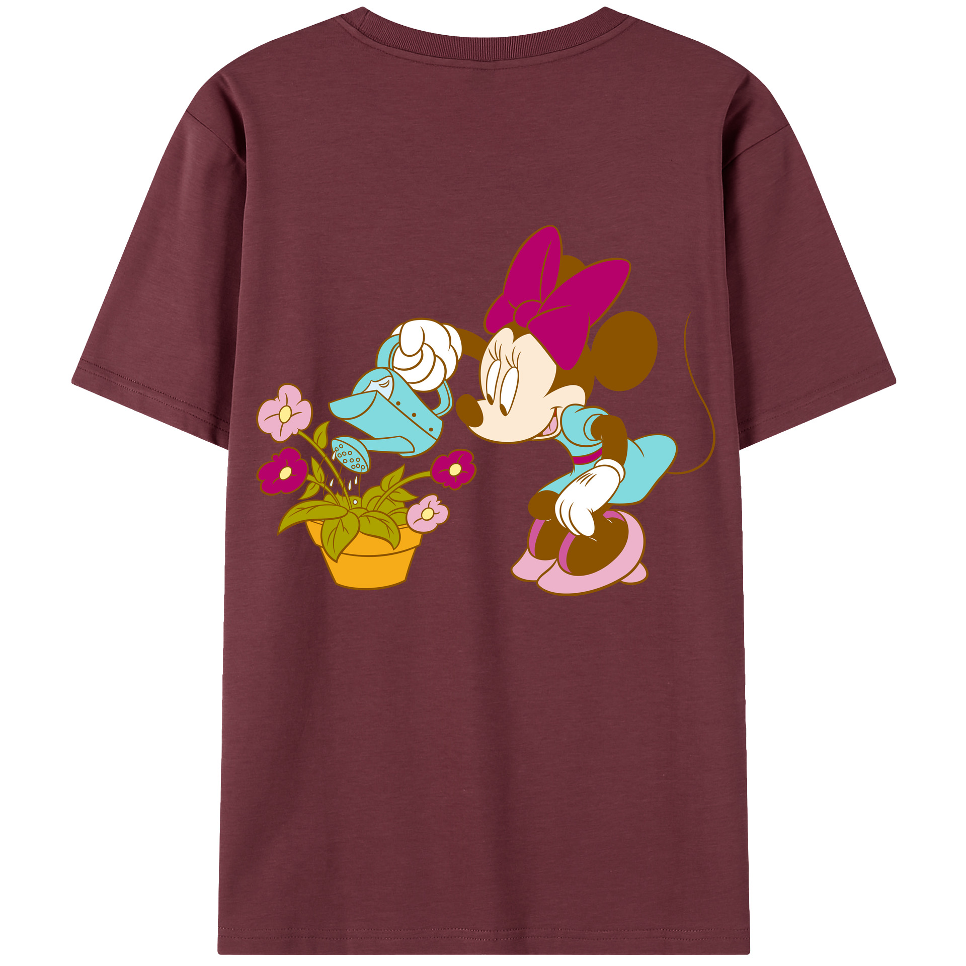 （画像用） ミッキーマウス Mickey Mouse 綿100％半袖Tシャツ（背面プリント）